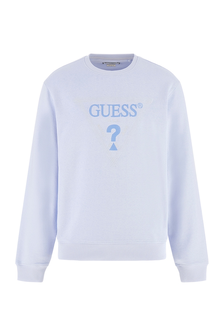 Суитшърт по тялото с бродирано лого GUESS JEANS
