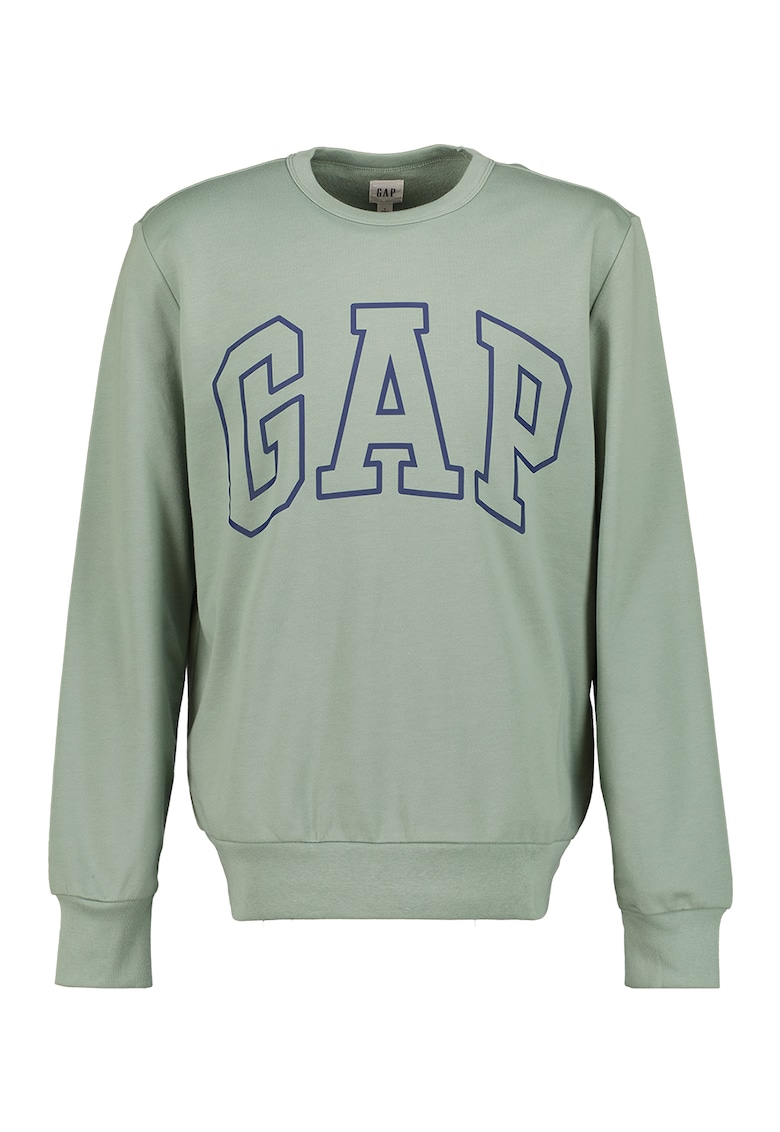 Суитшърт с овално деколте и лого GAP