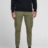 Jack&Jones Текстилни панталони Paul Flake 12141844 Зелен Tapered Fit за Мъже цена