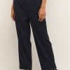 Kaffe Текстилни панталони Marley 10507121 Тъмносин Regular Fit за Жени цена