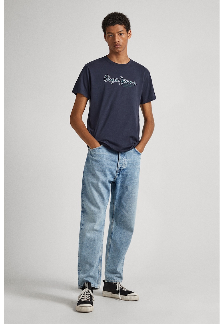 Тениска с лого Pepe Jeans London