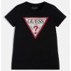 Тениска с лого и декоративни камъни GUESS JEANS