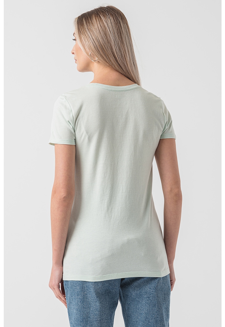 Тениска с модал с декоративни камъни GAP