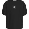 Тениска с овално деколте и лого CALVIN KLEIN