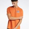 Reebok Тишърт Reebok Basketball All Are Welcome Here Hoop Together T-Shirt HN5800 Оранжев Relaxed Fit за Мъже цена
