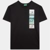 United Colors Of Benetton Тишърт 3096C10BL Черен Regular Fit за Момчета цена