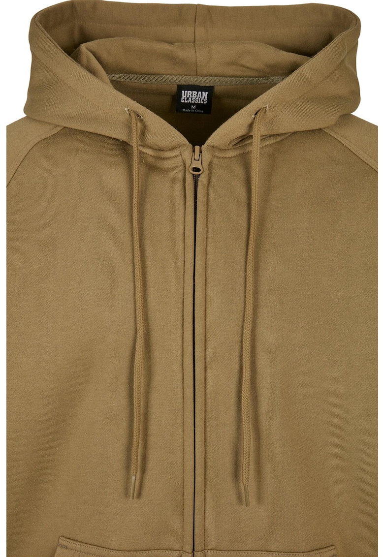 Худи с цип и скосени джобове Urban Classics