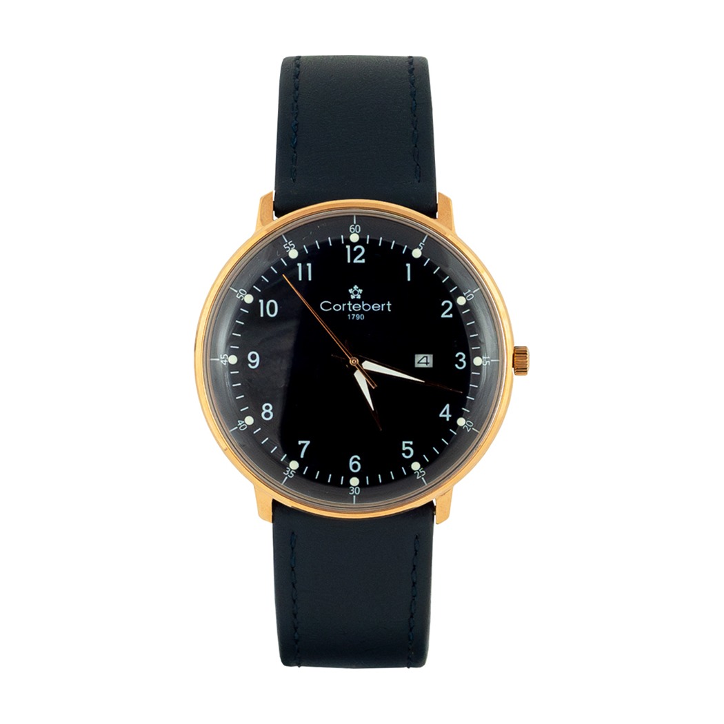 Оригинален Мъжки Часовник Cortebert Y0012G2-BLRGBL-SW