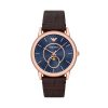 Emporio Armani Часовник Luigi AR11566 Кафяв за Мъже цена