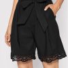 TWINSET Шорти от плат 221TT2136 Черен Loose Fit за Жени цена