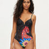 Desigual Бански костюм Panter 24SWMK01 Черен за Жени цена