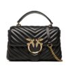Pinko Дамска чанта Love Lady Puff Mini Cl PE 23 PLTT 100044 A0GK Черен за Жени цена