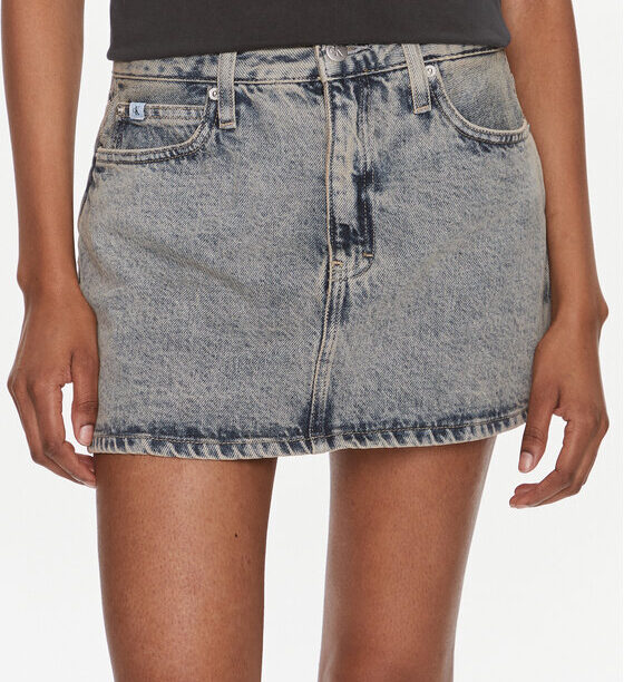 Дънкова пола Calvin Klein Jeans за Жени цена