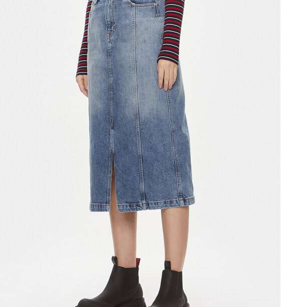 Дънкова пола Tommy Jeans за Жени цена