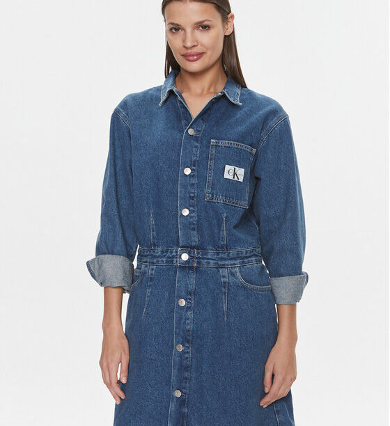 Дънкова рокля Calvin Klein Jeans за Жени цена