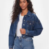Pepe Jeans Дънково яке Foxley Logo PL402329 Син Oversize за Жени цена