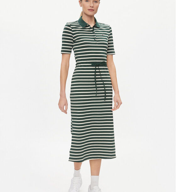 Tommy Hilfiger Ежедневна рокля Reg Breton Midi Polo Dress Ss WW0WW42030 Зелен Regular Fit за Жени цена
