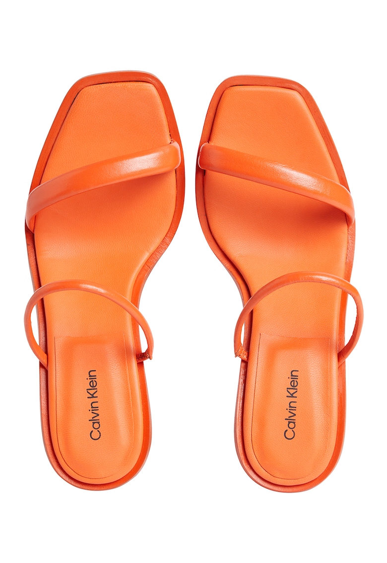 Кожени сандали тип чехли CALVIN KLEIN