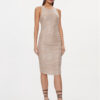 Patrizia Pepe Коктейлна рокля 8A1324/J197-B799 Бежов Slim Fit за Жени цена