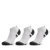 Under Armour Комплект 3 чифта къси чорапи унисекс Ua Performance Tech 3Pk Low 1379504-100 Бял за Унисекс цена