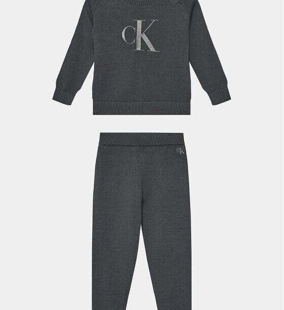 Комплект пуловер и платнени панталони Calvin Klein Jeans за Момичета цена