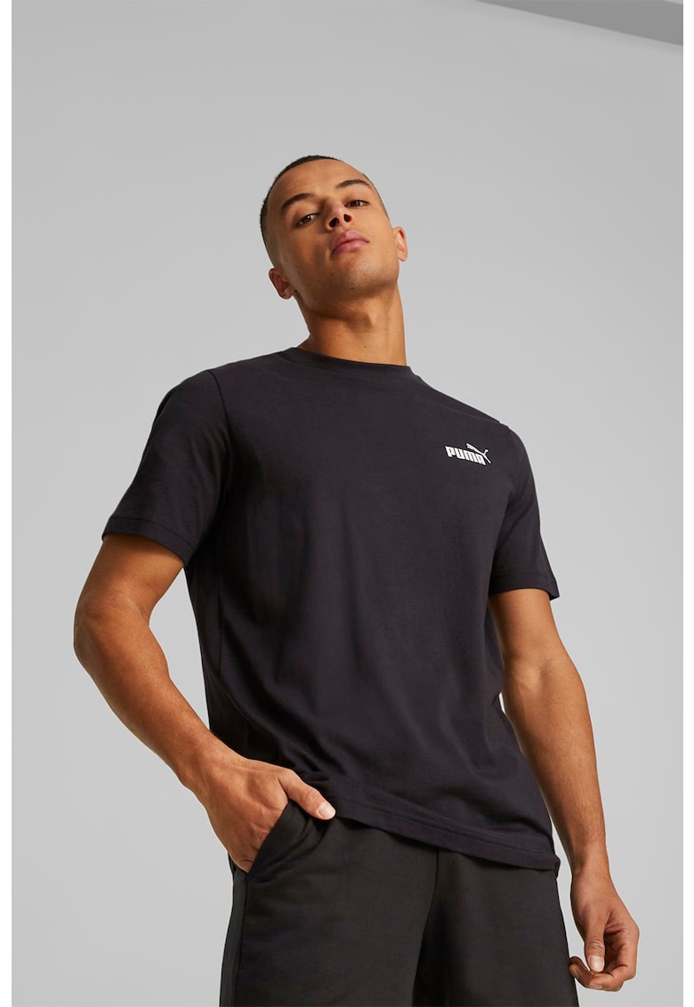 Памучна тениска Essentials+ с овално деколте Puma