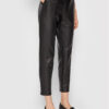 Vero Moda Панталони от имитация на кожа Eva 10205737 Черен Relaxed Fit за Жени цена