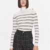 Liu Jo Поло MF3002 MS99E Бял Slim Fit за Жени цена