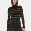 Liu Jo Поло MF3002 MS99E Черен Slim Fit за Жени цена