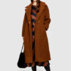 Sisley Преходно палто 2XFQLN033 Кафяв Comfort Fit за Жени цена