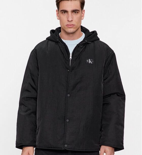 Calvin Klein Jeans Преходно яке Skater Hooded Jacket J30J325290 Черен Regular Fit за Мъже цена