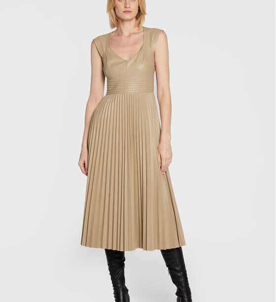 Рокля от имитация на кожа Guess за Жени