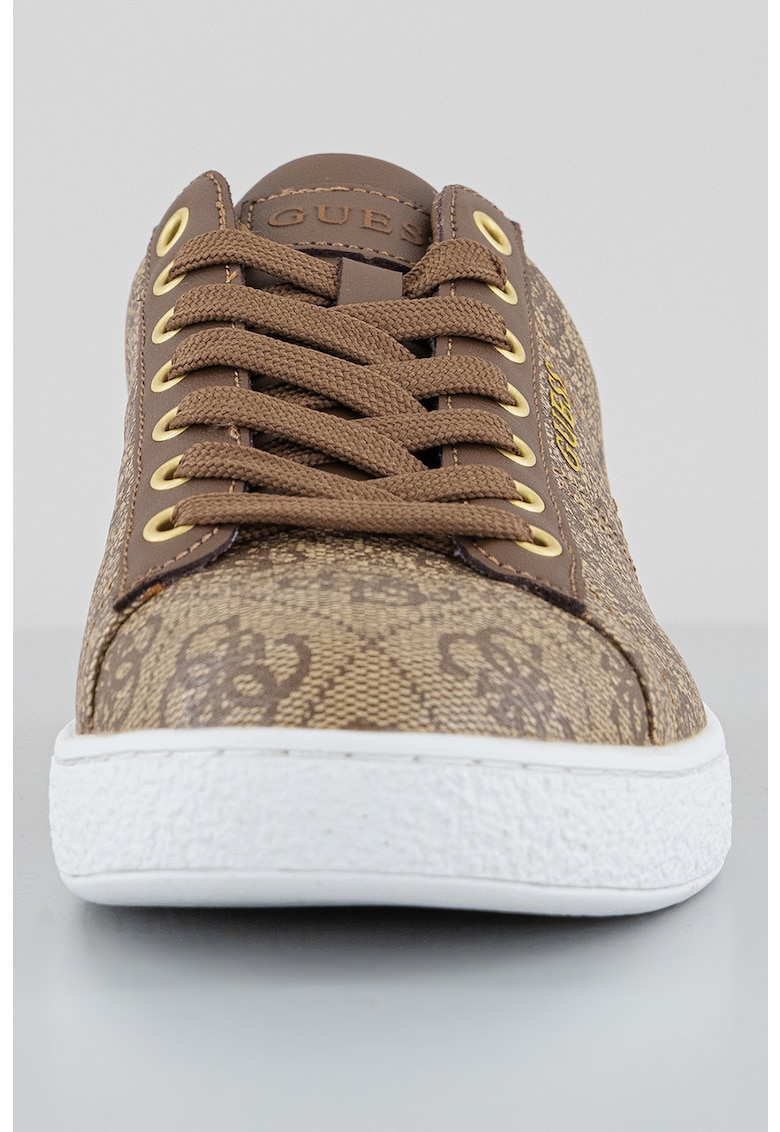 Спортни обувки Nola от еко кожа с шарка на монограми Guess