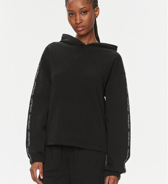 Calvin Klein Jeans Суитшърт Logo Elastic Hoodie J20J223078 Черен Regular Fit за Жени цена