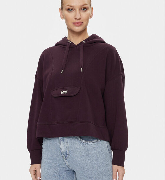 Lee Суитшърт Vintage Hoodie Rodeo 112341554 Виолетов Regular Fit за Жени цена