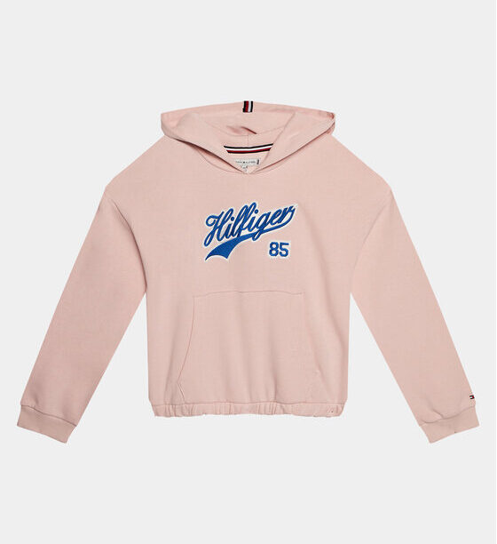 Tommy Hilfiger Суитшърт Hilfiger Script Hoodie KG0KG07721 Розов Regular Fit за Момичета цена