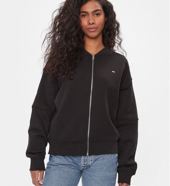 Tommy Jeans Суитшърт Tjw Zip Thru Bomber DW0DW17957 Черен Regular Fit за Жени цена