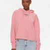 Tommy Jeans Суитшърт Essential Logo DW0DW17797 Розов Relaxed Fit за Жени цена