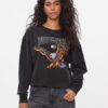 Tommy Jeans Суитшърт Vintage Eagle DW0DW16415 Черен Cropped Fit за Жени цена