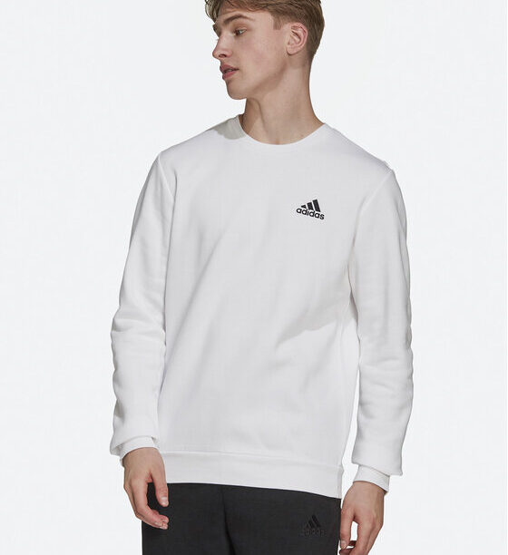 adidas Суитшърт Essentials H12220 Бял Regular Fit за Мъже цена