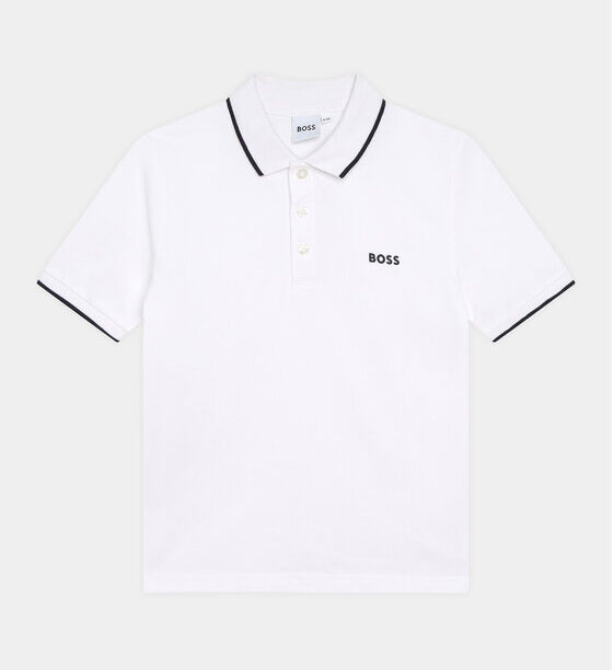 Тениска с яка и копчета BOSS за Момчета цена