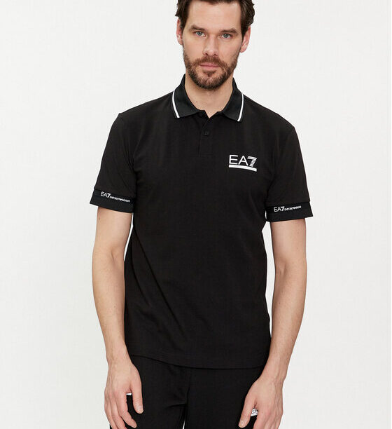 Тениска с яка и копчета EA7 Emporio Armani за Мъже