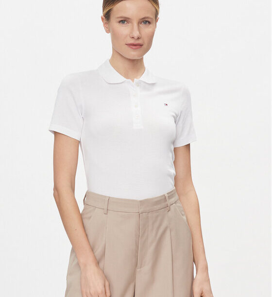 Тениска с яка и копчета Tommy Hilfiger за Жени цена
