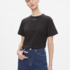 Calvin Klein Тишърт Metallic Micro Logo T Shirt K20K206967 Черен Regular Fit за Жени цена