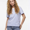 Pieces Тишърт Ria 17146339 Син Regular Fit за Жени цена