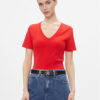 Tommy Hilfiger Тишърт New Cody WW0WW40584 Червен Slim Fit за Жени цена