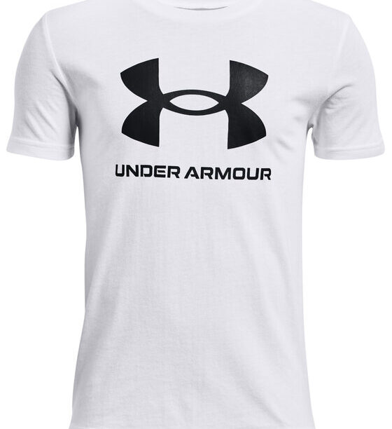 Under Armour Тишърт Ua Sportstyle Logo 1363282 Бял Loose Fit за Момчета цена