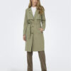 JDY Тренч Paschal 15281774 Зелен Regular Fit за Жени цена