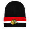 47 Brand Шапка NHL Chicago Blackhawks Split Cuff 47 H-SPLCC04ACE-BKA Черен за Унисекс цена