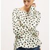 Блуза на точки с овално деколте Motivi